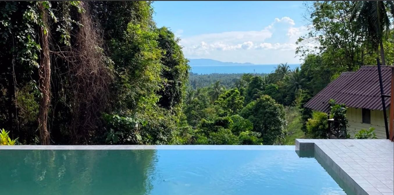 Pool mit Panoramablick